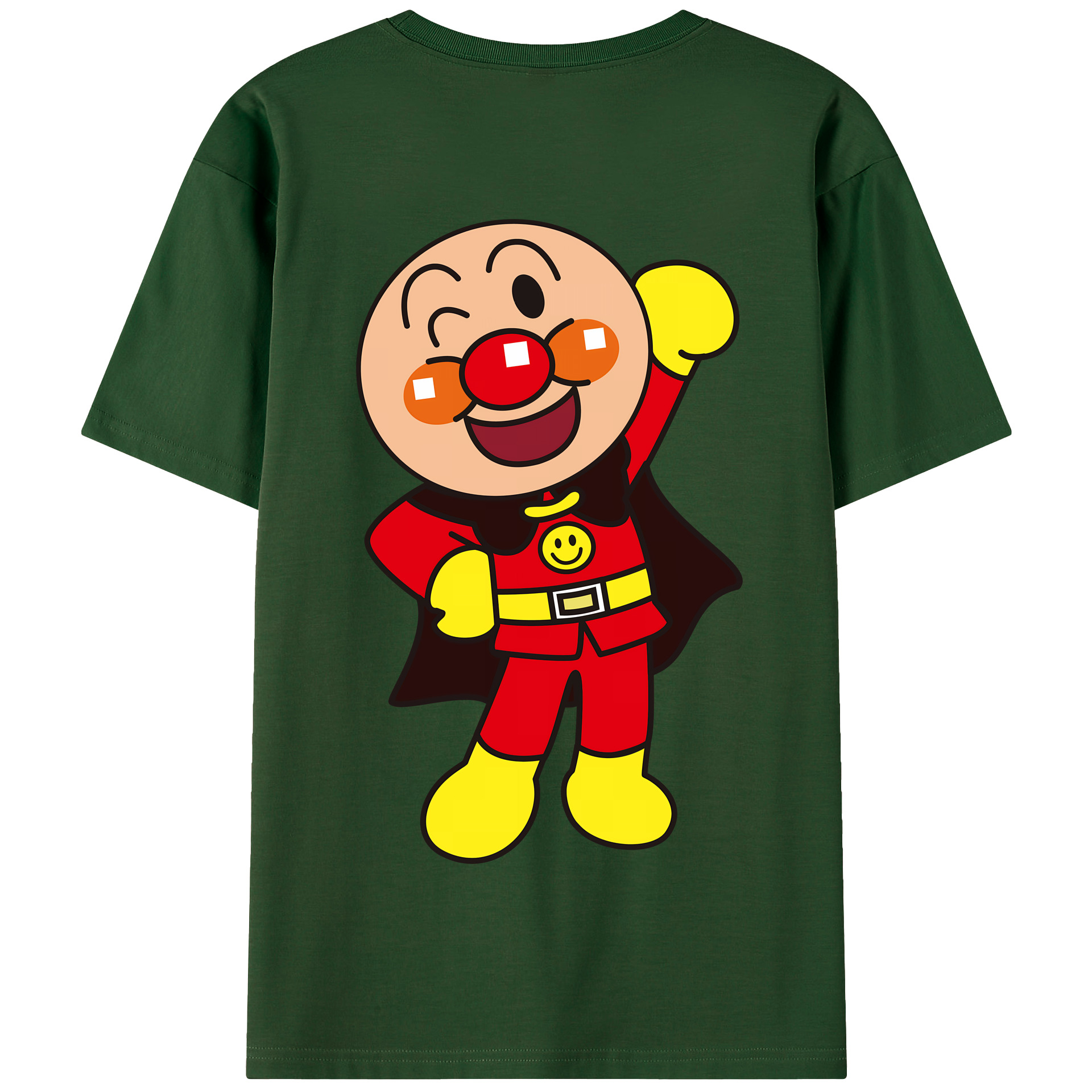 （画像用） アンパンマン Anpanman 綿100％半袖Tシャツ（背面プリント）